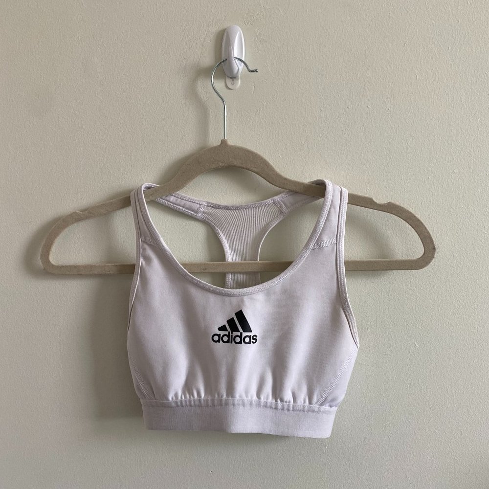 White Adidas Sports Bra